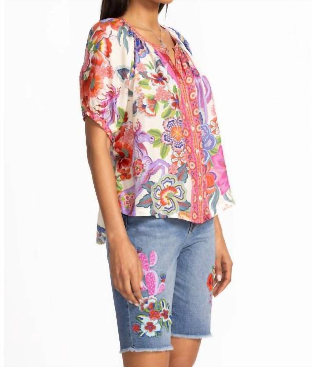 Johnny Was - AVAH BUTTON DOWN SHIRT