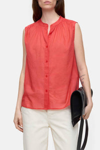 CLOSED Cotton Voile Blouse in arabiata - women's blouse - detail view