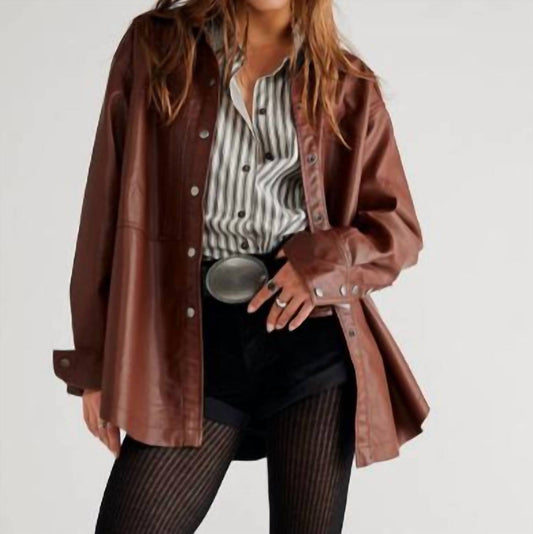 Free People - easy rider vegan jacket