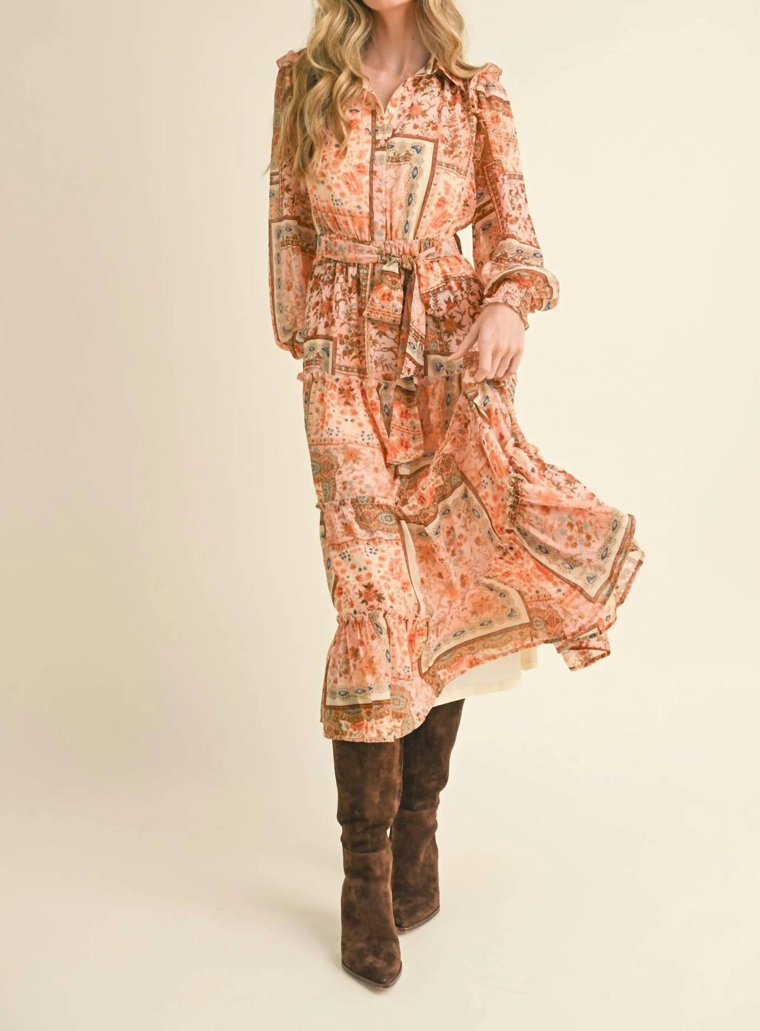 &Merci - Patch Perfect Patchwork Midi Dress