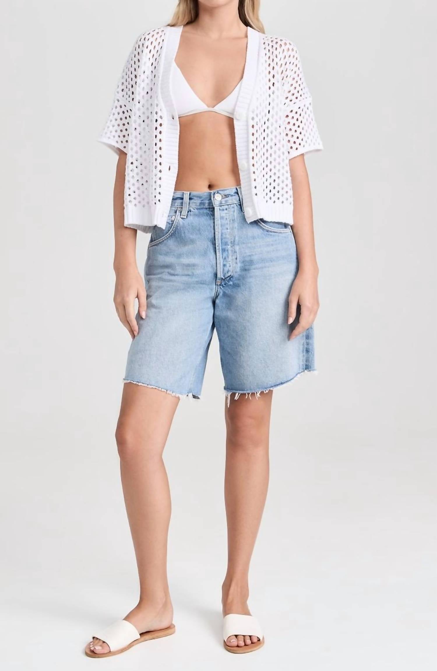 Splendid - Nova Pointelle Short Sleeve Cardigan