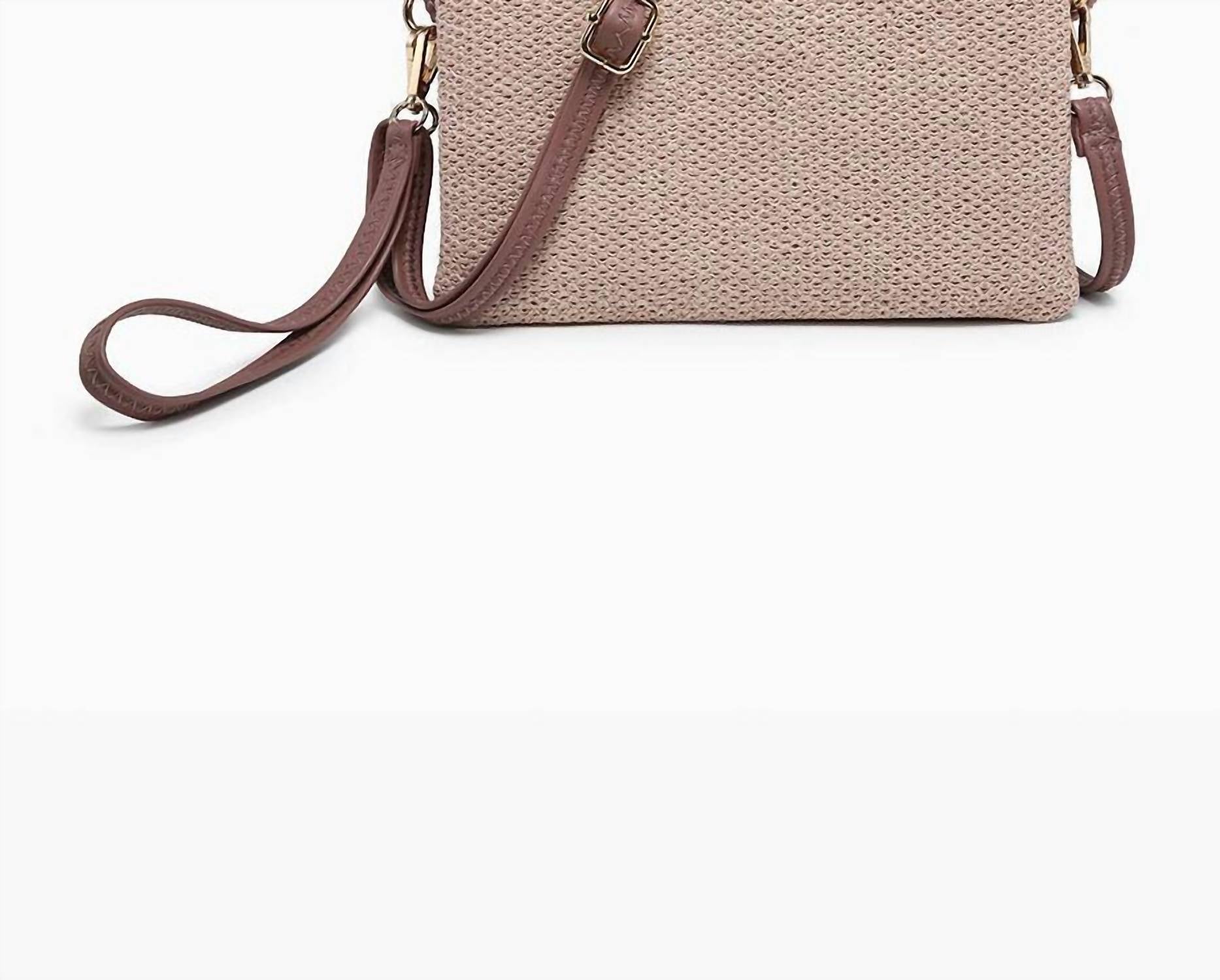 Jen & Co. - Women's Izzy Vegan Straw Crossbody Handbag