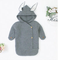 Annie & Charles Boy's Knitted Sleeping Bag in grey - kids' item