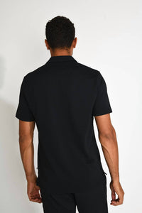 Cala 1789 - Vasco Trieste Embossed Fabric Polo Shirt
