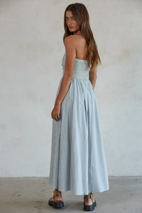 By Together - striped strapless maxi dress