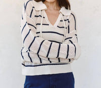 Bella Dahl - Tassel Tie Open Knit Sweater