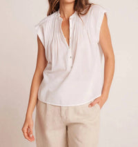 Bella Dahl - Short Sleeve Pintuck Pullover