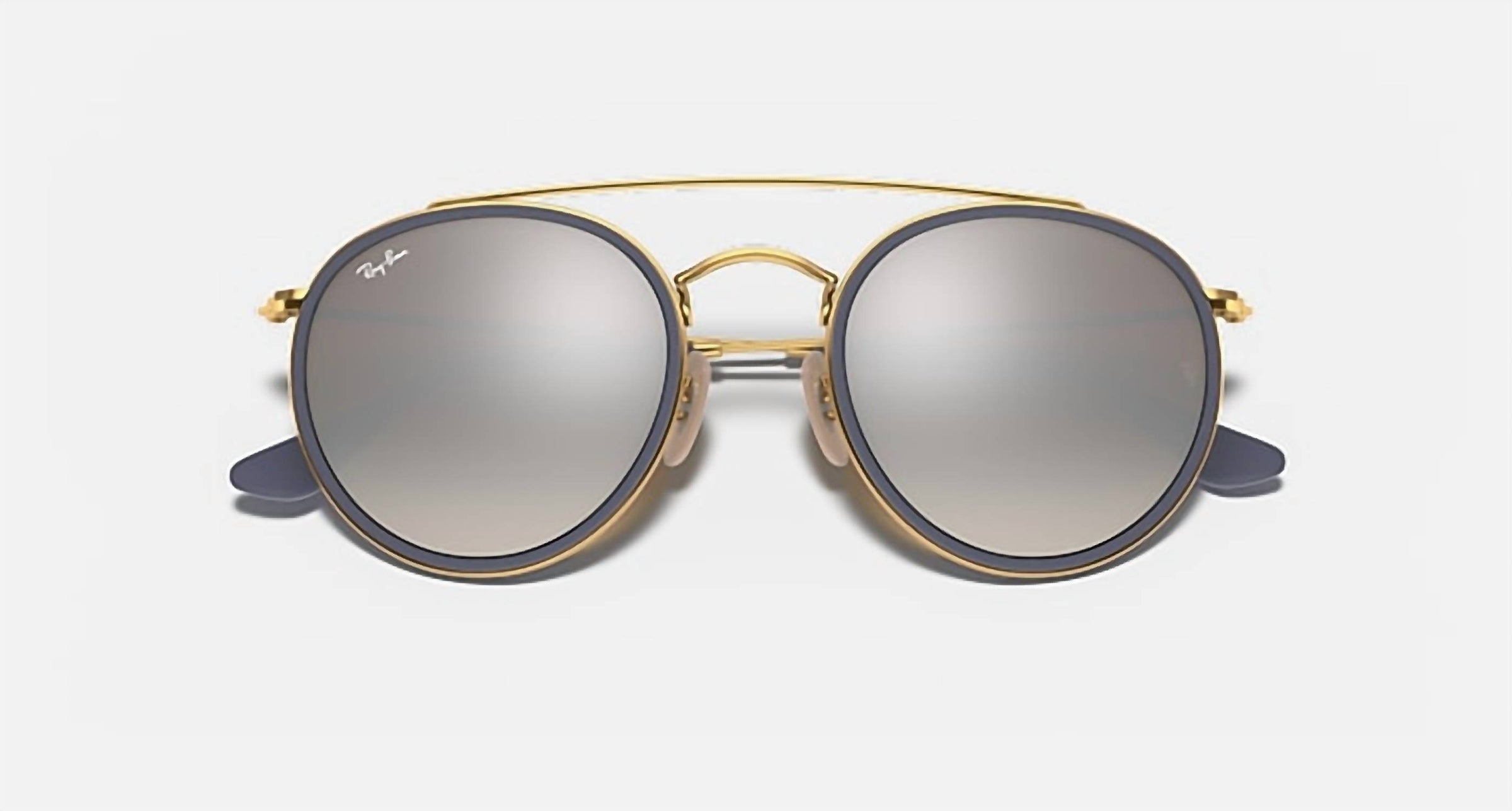 Ray Ban - Round Double Bridge Non Polarized Sunglasses Rb3647n 001/9u