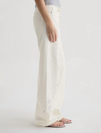 Ag Jeans - Billie Embellished Low Slung Straight Leg Jeans