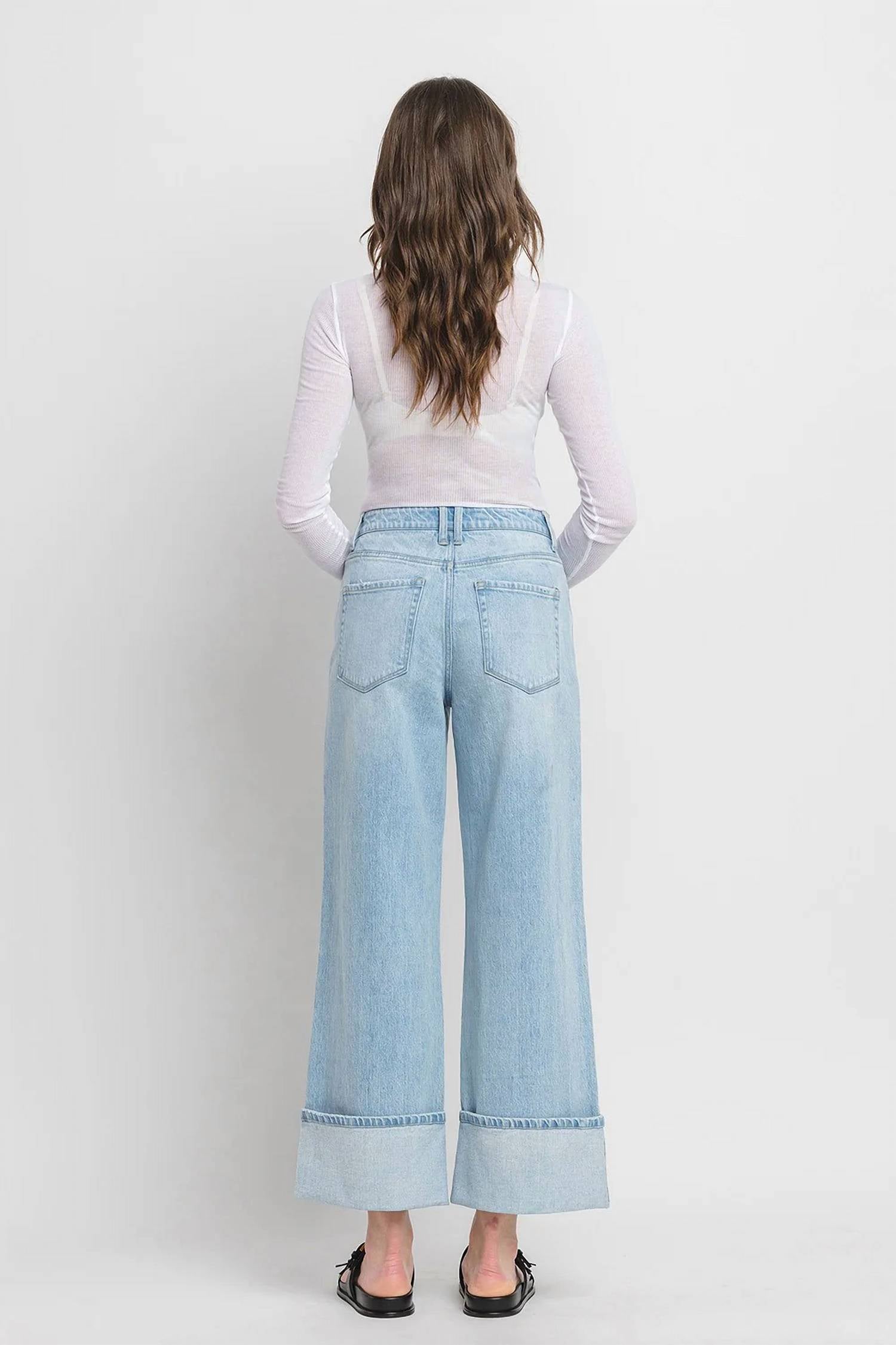 Vervet By Flying Monkey - Super High Rise Cuffed Jean