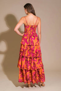 Flying Tomato - Printed Maxi Dress