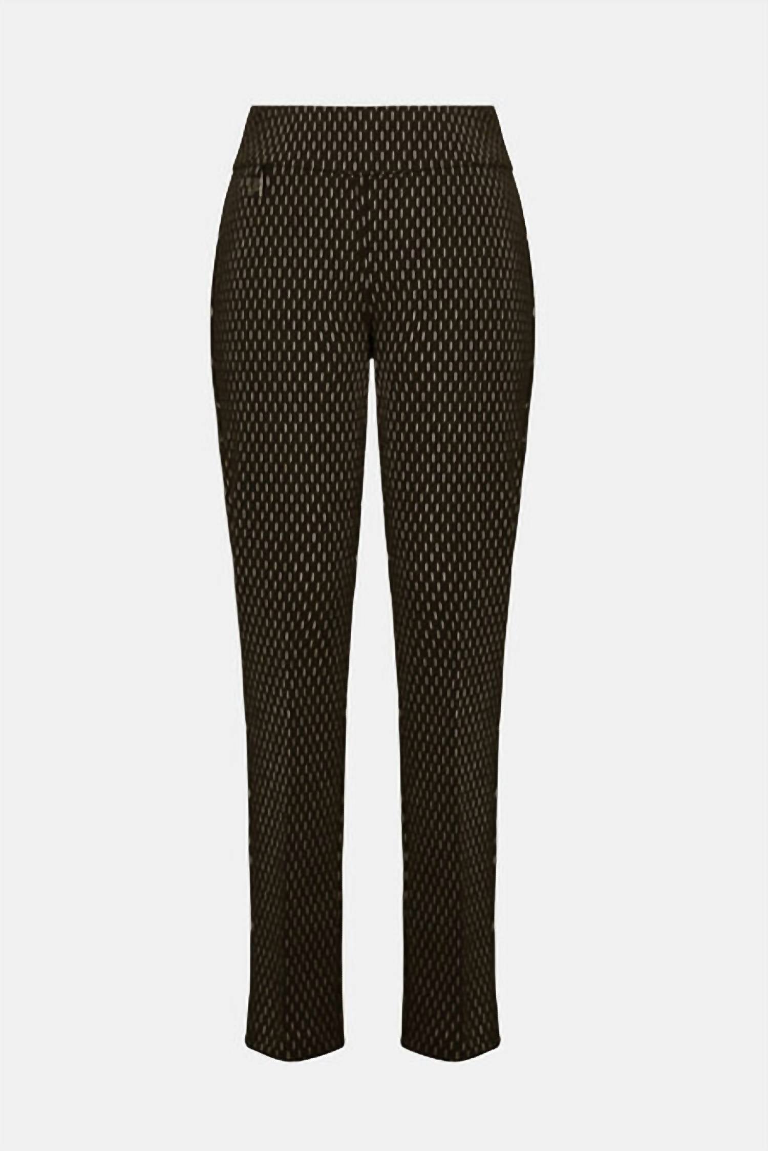 Joseph Ribkoff - Foiled Heavy Knit Slim Fit Pants