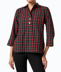 Hinson Wu - Aileen Plaid Top