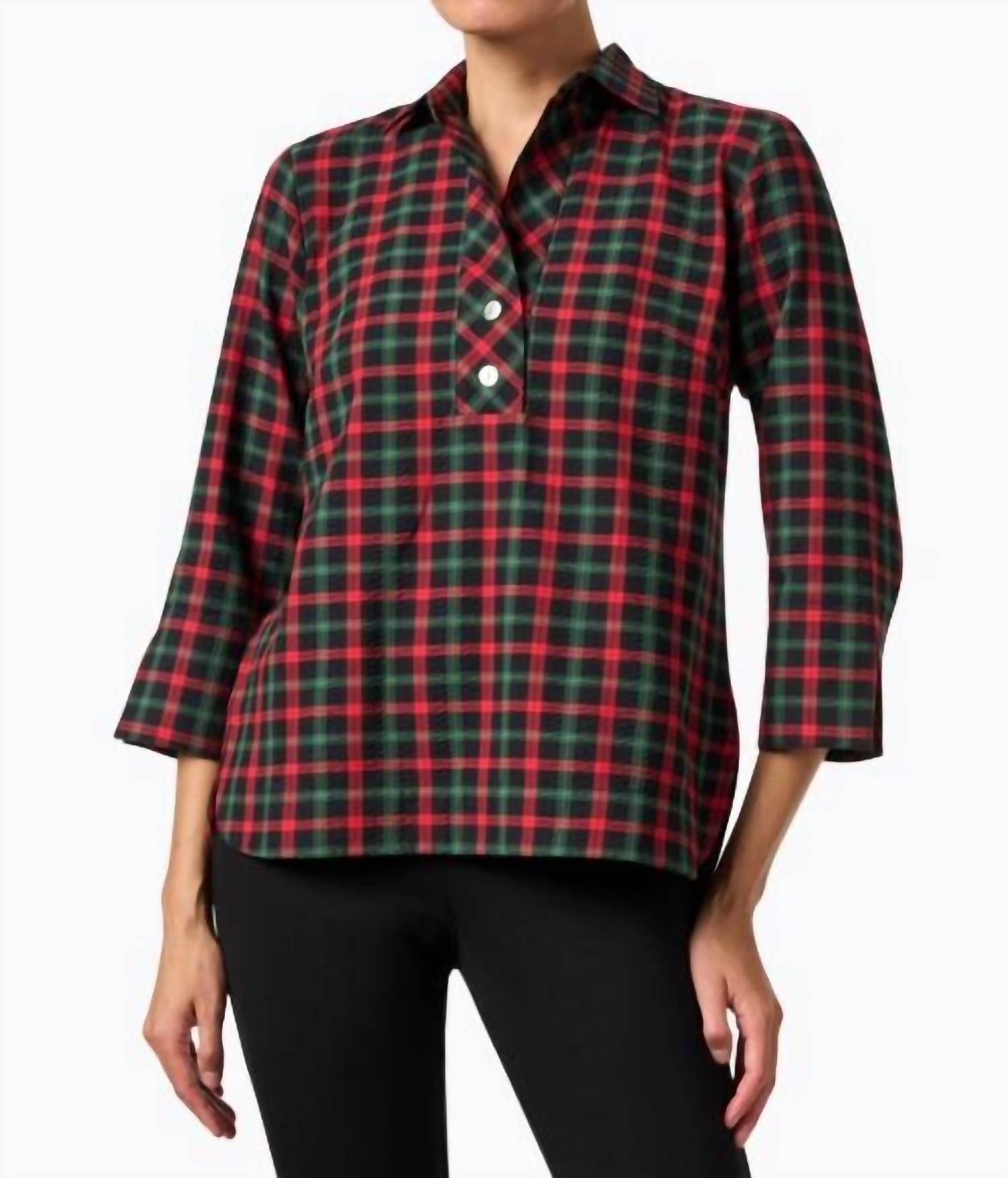 Hinson Wu - Aileen Plaid Top