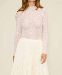 Lucy Paris - MESA LONG SLEEVE LACE TOP