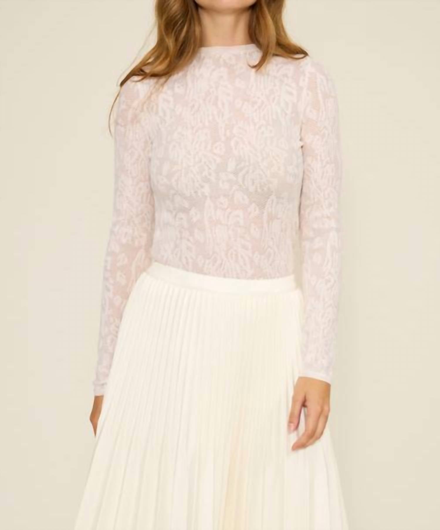 Lucy Paris - MESA LONG SLEEVE LACE TOP