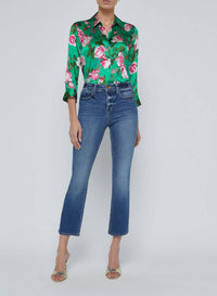 L'Agence - Tati High Rise Crop Micro Boot Jeans