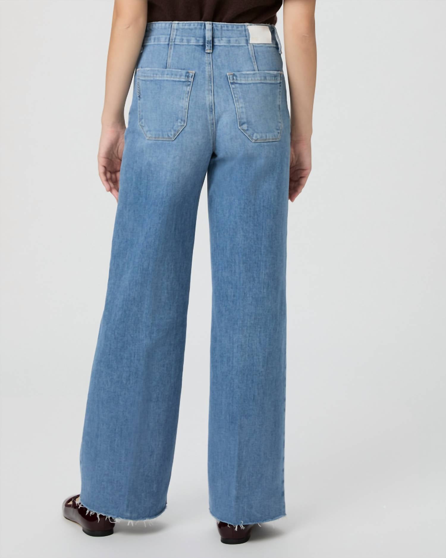 Paige - Anessa 31" Wide Leg Jeans