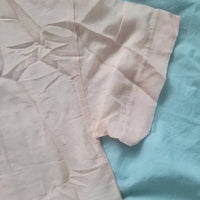 Ese O Ese - Silk V-neck Short-sleeve Top