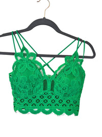 Color Alien - Crochet Lace Bralette With Bra Pads