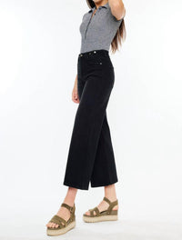 Kancan - Rylie Ultra High Rise Cropped Wide Leg Denim Jeans