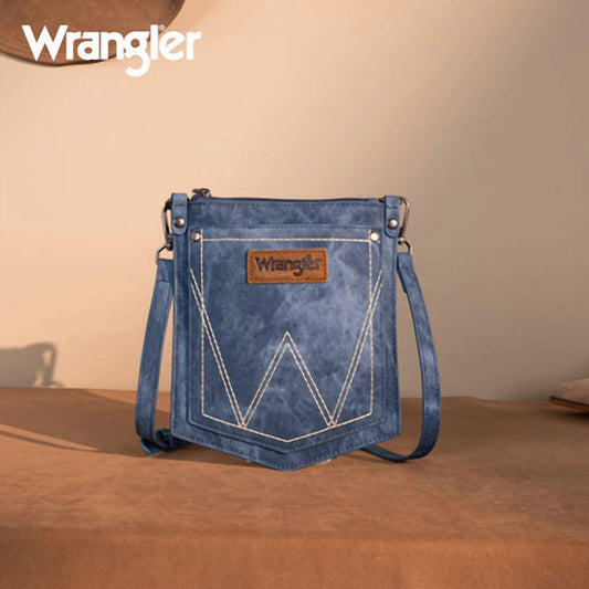 Wrangler - W Stitch Water Repellent Denim Pocket Crossbody Bag