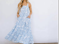 Sunshine Tienda - Shark Stripe Florence Dress