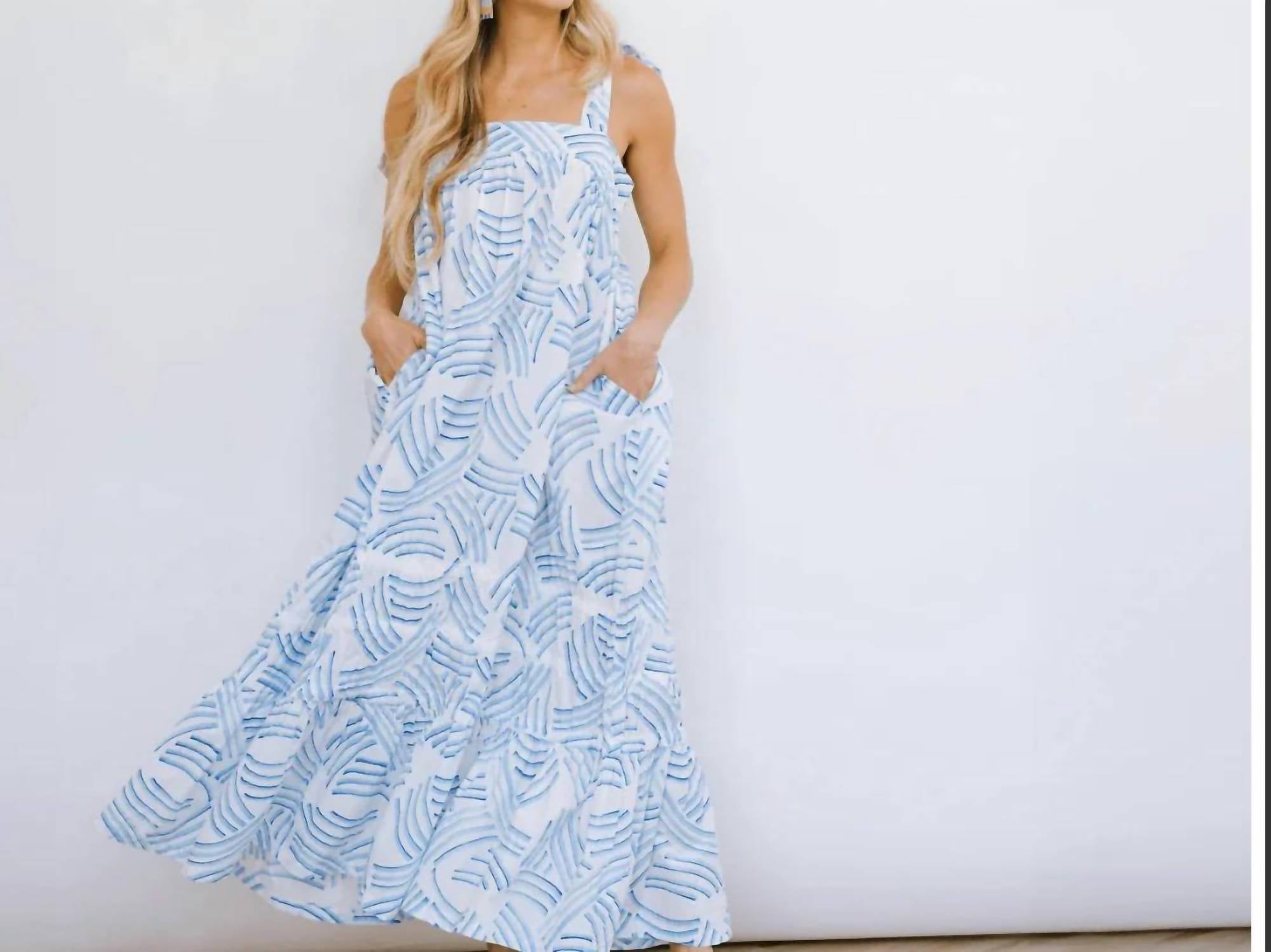 Sunshine Tienda - Shark Stripe Florence Dress