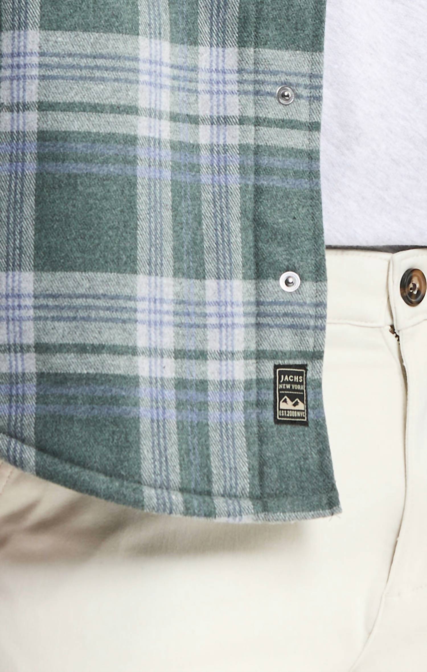 Jachs New York - Quilted Lined Lyocell Flannel Shirt Jacket