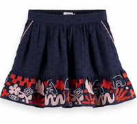 Scotch & Soda - Girl's Jacquard Embroidered Skirt