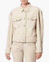 ISABEL MARANT Bolineav Jacket in ecru - women's jacket - detail view