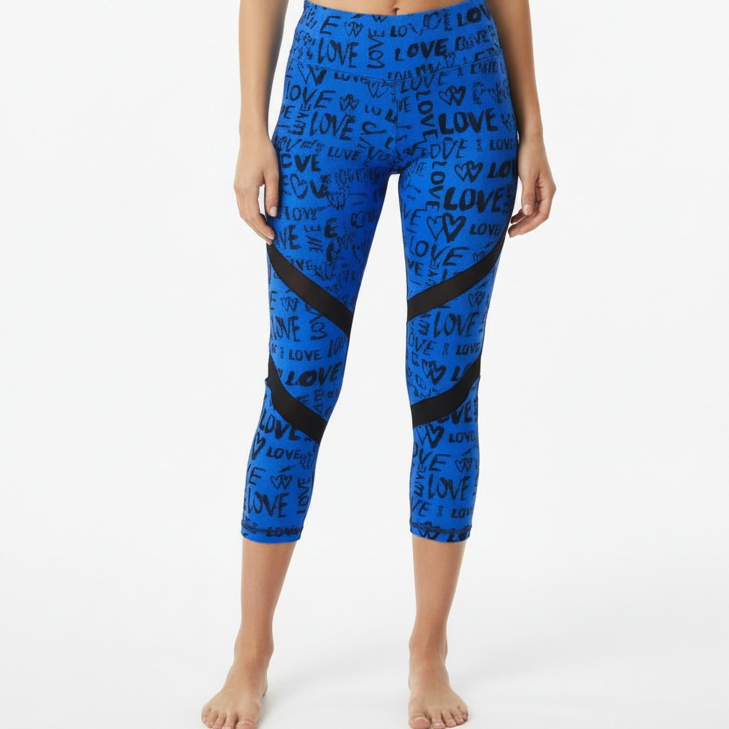 BBrazil Clothing Love Capri Leggings in blue - women's pants