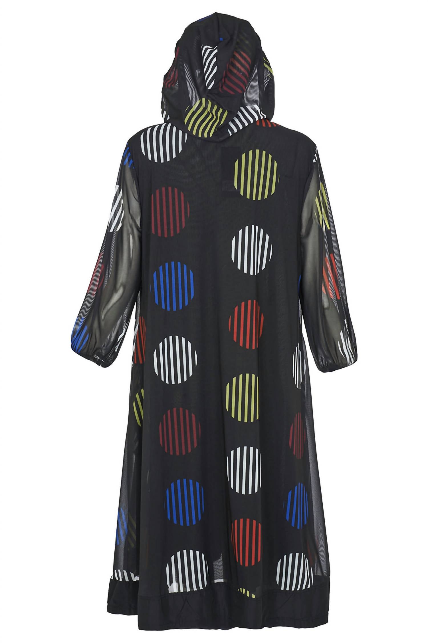 ISLE by Melis Kozan Maia Universe Print Longline Jacket - women's jacket - view 4