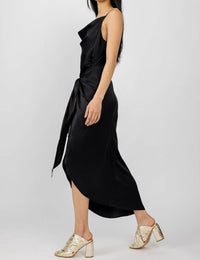 L'Agence - Rose Silk Wrap Dress