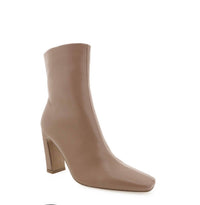BiLLiNi Women's Iva Block Heel Bootie in almond - women's shoe - detail view
