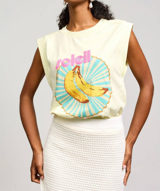 Skies Are Blue - Printed Sleeveless Tee