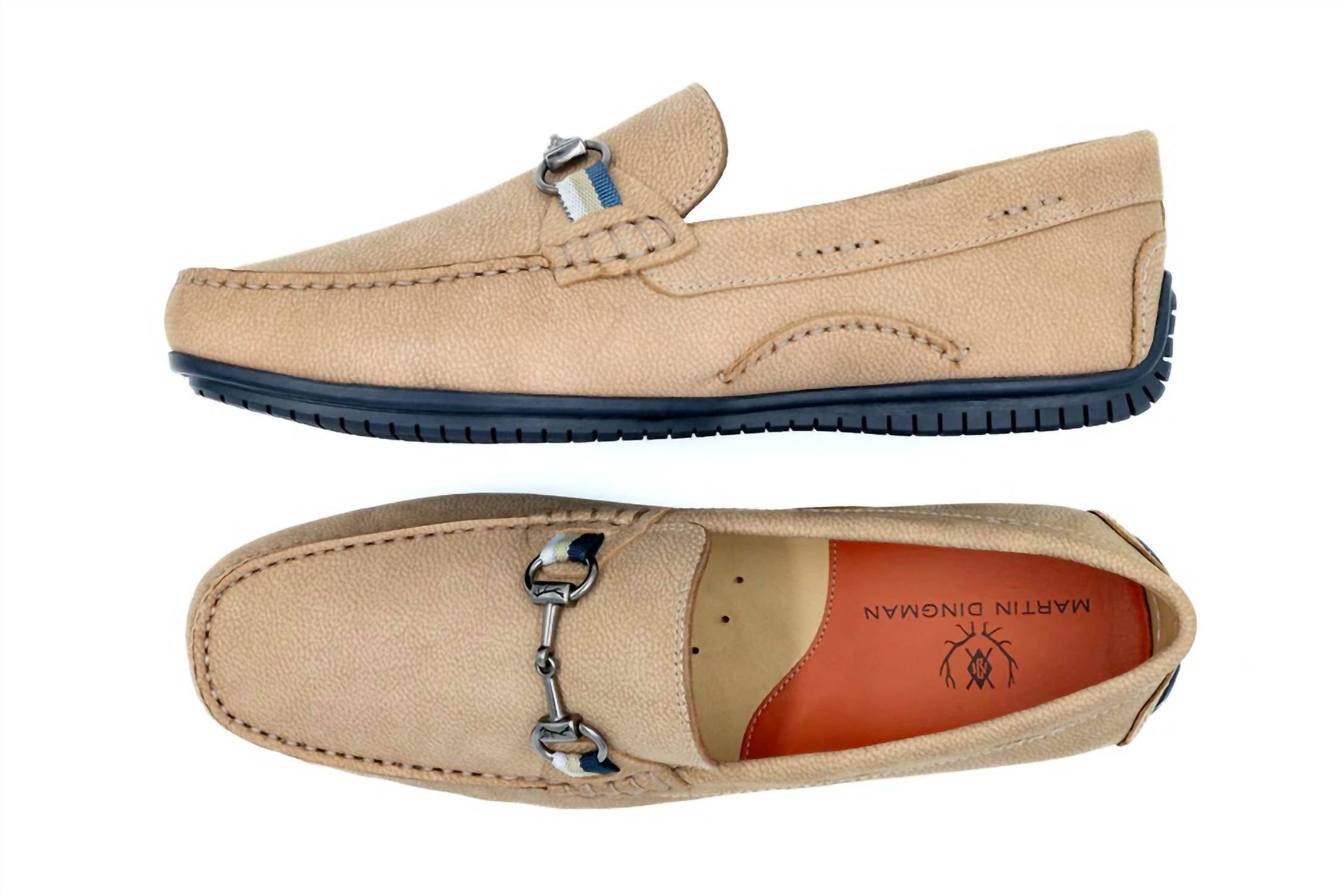 Martin Dingman - Men's Bermuda Nubuck Horse Bit Loafers