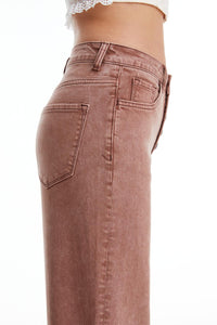 Bayeas - Jordan High Rise Wide Leg Denim Jeans