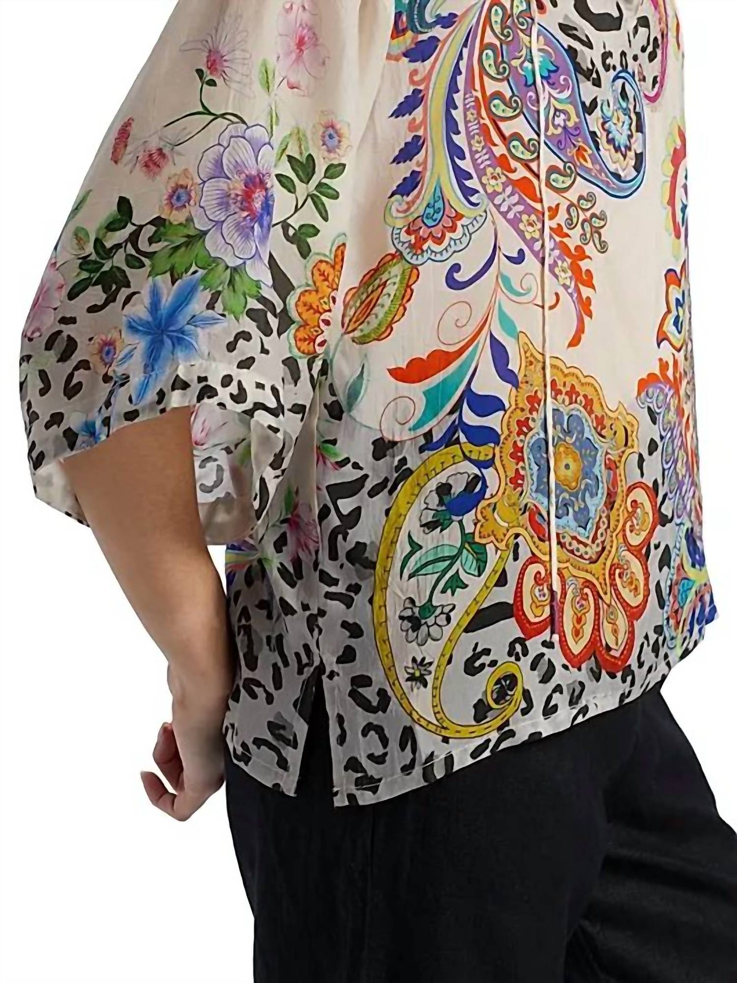 Johnny Was Milo Blouse in amanda - women's blouse - alternate view