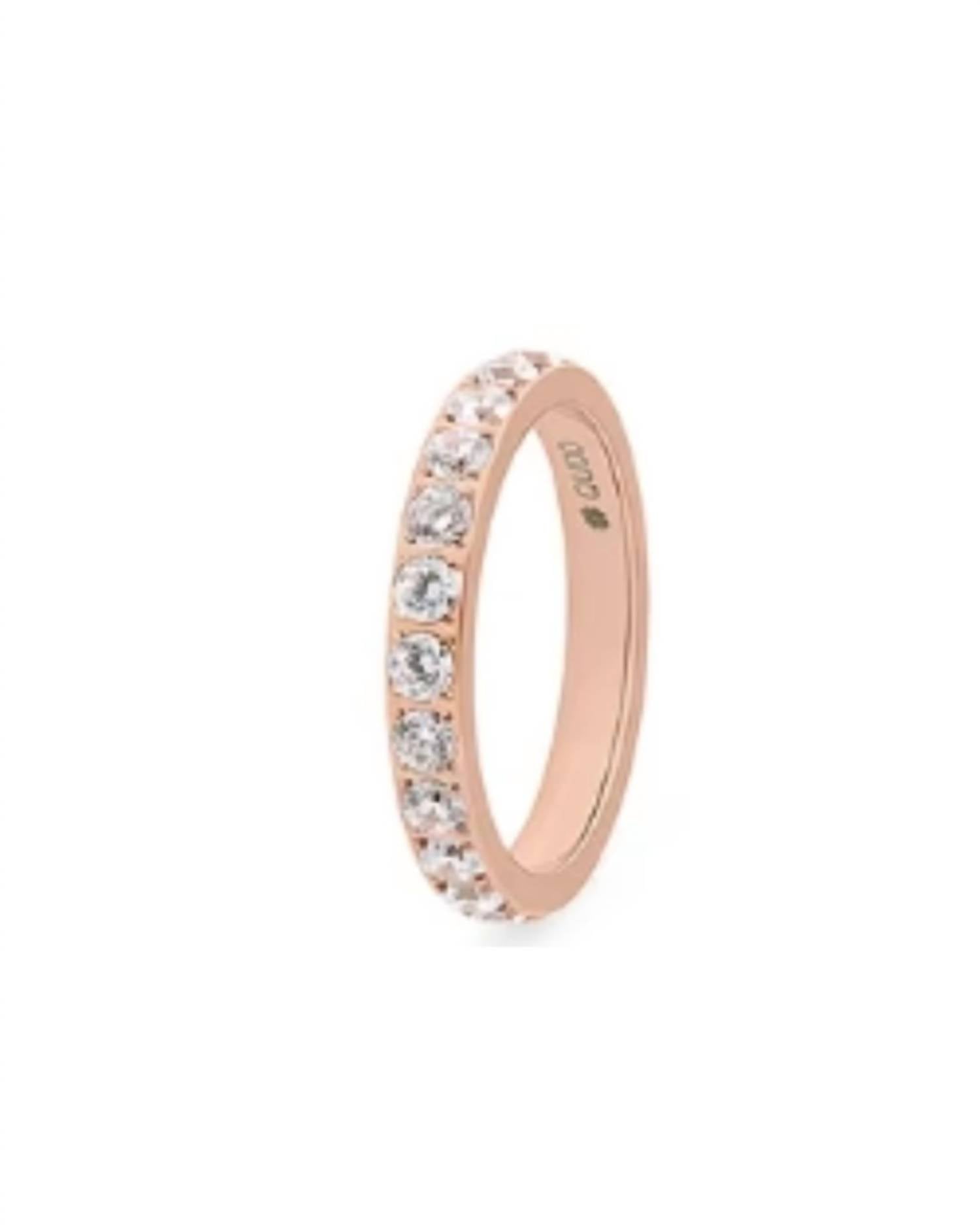 Qudo Women's Spacer Eternity Ring in rosegold 1 - women's jewelry