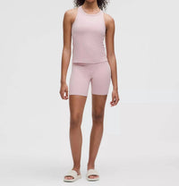 lululemon Align High Rise Shorts - 6" in blush - women's shorts - detail view