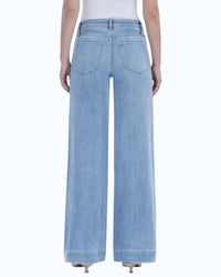 Flying Monkey - High Rise Front Pocket Wide Leg Trouser Jeans