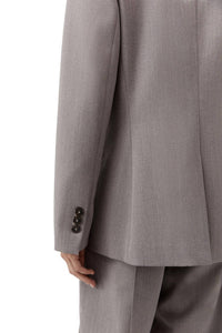 St. Agni Women's 90s Wool Blazer in doe - women's jacket - view 6