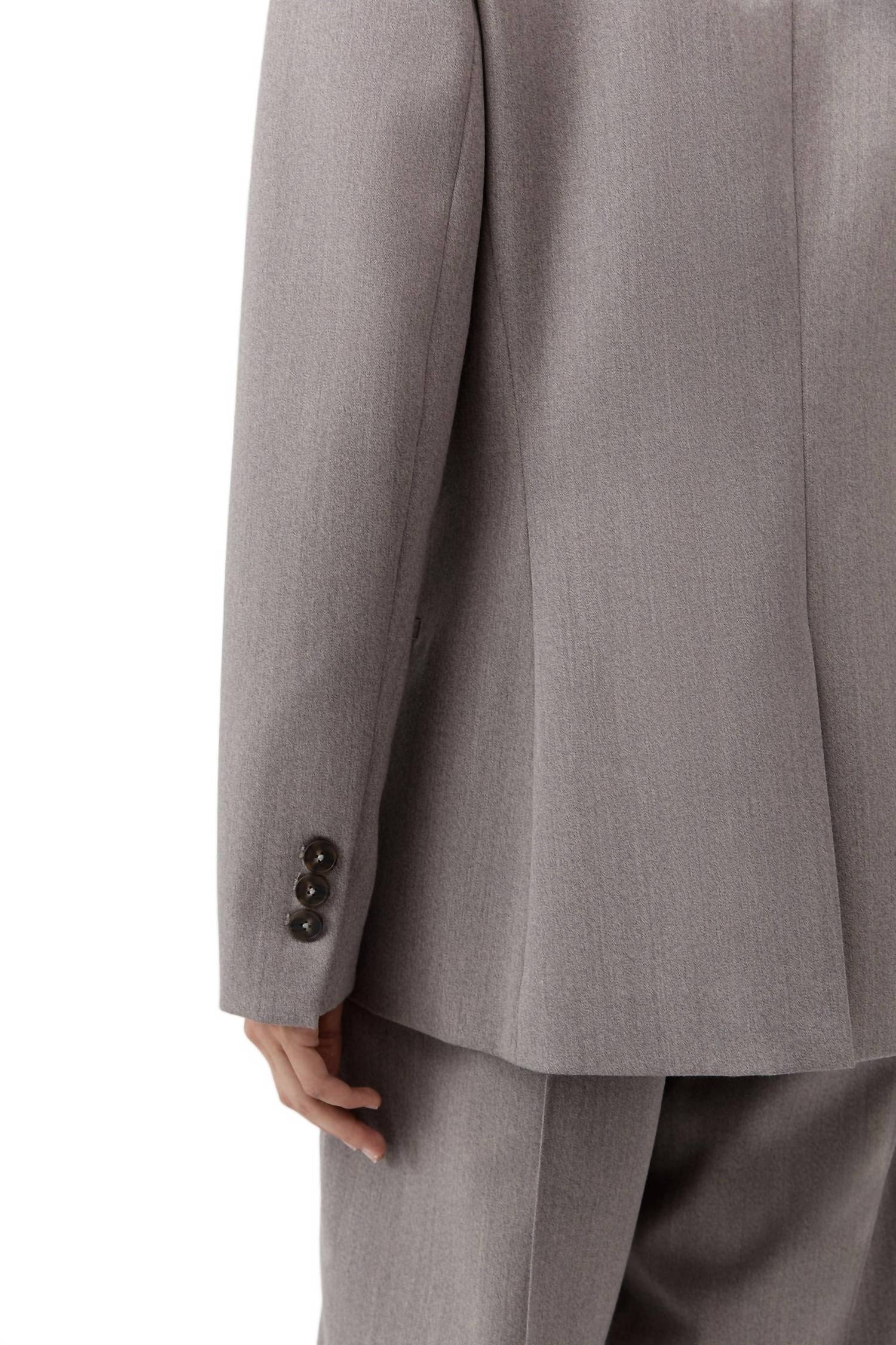 St. Agni Women's 90s Wool Blazer in doe - women's jacket - view 6