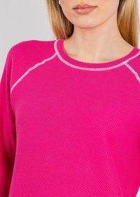 Elliott Lauren - Waffle Stitch Raglan Sweater