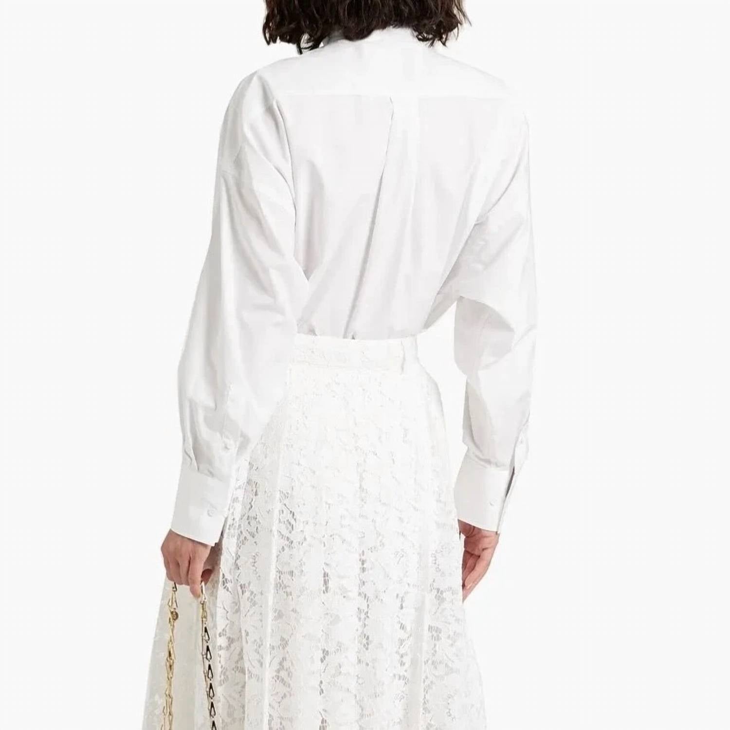 Valentino - Cotton Poplin Button Up Shirt