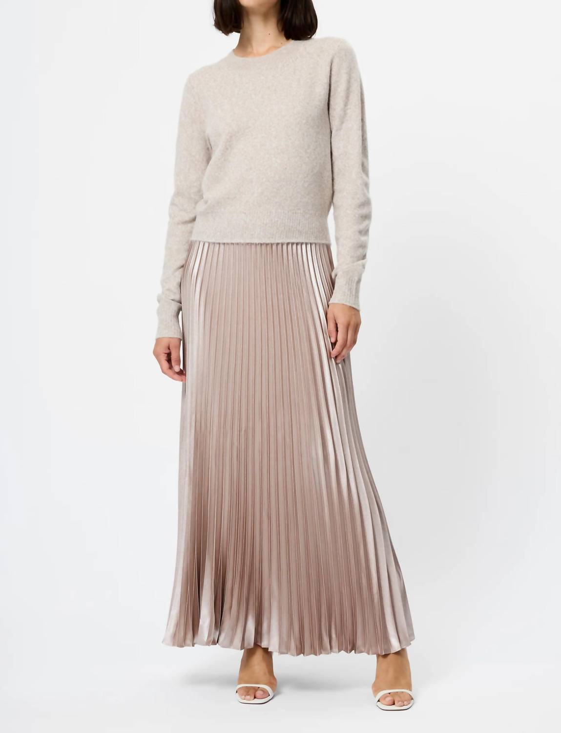 French Connection - Women's Marielle Metallic Satin Maxi Skirt