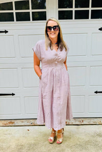 Mainstrip - Layla Sleeveless Midi Shirt Dress