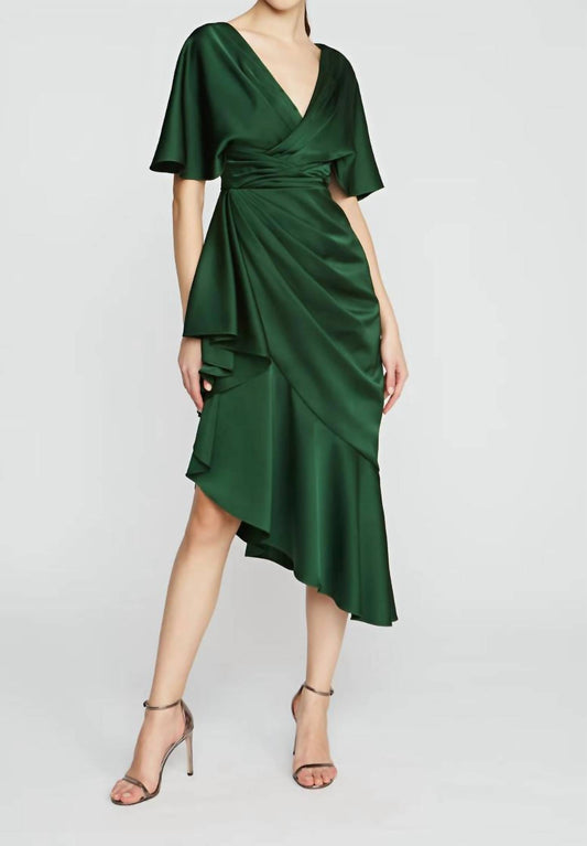 Theia - Gwen Asymmetric Ruffle Dress