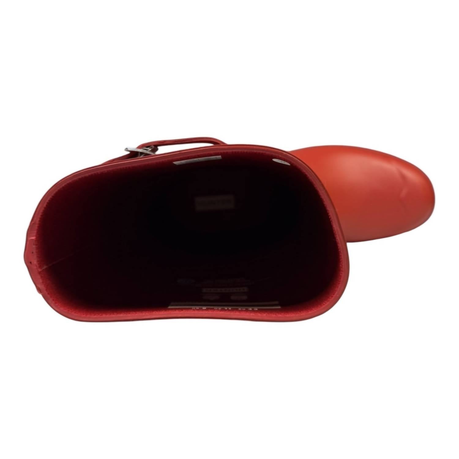 HUNTER Women's Original Short Matte Rain Boots in military red - women's shoe - view 7